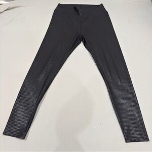 Peloton Black Patterned Leggings Yoga Pants Athletic Tights Activewear Women XXL